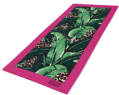 MÖVE x STEFFEN SCHRAUT Beach Collection Strandtuch „Banana leaf“ 80 x 180 cm, Handtuch – Made in Germany, 100% Baumwollvelours, Multicolor