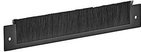 NavePoint Brush Strip for Cable Management Slots On The Top and Bottom of Select Network Cabinets, Server Cabinets, Cable Management Strip Panel, Brush Plate, Brush Panel, Black