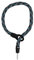 ABUS Rahmenschloss-Einsteckkette IvyTex Adaptor Chain 6KS - Fahrradschloss mit schmutz- und feuchtigkeitsabweisender Hülle - 6 mm starke Kette - Grau
