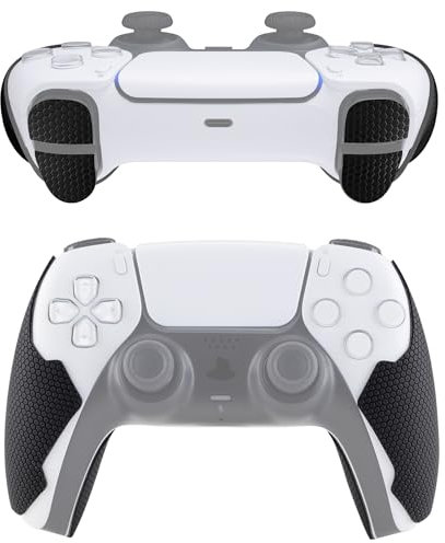 eXtremeRate PlayVital Anti-Skid Sweat-Absorbent Controller Grip for ps5, Professional Textured Soft Rubber Pads Handle Grips for ps5 Controller with Shoulder Button Trigger Stickers - Mecha Edition