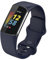 LiLuLa Bracelet pour Fitbit Charge 5 Bracelet femme, Bande en Silicone de Remplacement Reglables Sport Accessorie Compatible pour Montre Connectée avec Fitbit Charge 5 - Petit Bleu marine