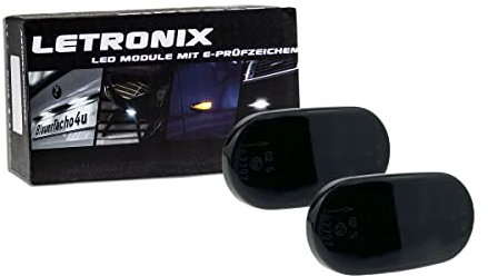 letronix LED Seitenblinker Blinker Module Smoke Schwarz E-Prüfzeichen kompatibel mit: Jimny Typ FJ 2005-2018/Jimny Typ GJ ab 2018