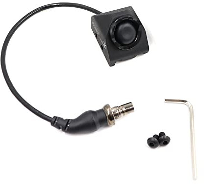 Interrupteur de contrôle de fil pour lampe de poche tactique, 2 modes pour une installation sur rail de 20 mm (noir, tactile + luminosité constante)