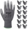 ANDANDA Arbeitshandschuhe, Arbeitshandschuhe Herren Damen mit Polyurethan(PU)-Beschichtung für Montagearbeit，Mechaniker, Gartenarbeit und Bauarbeiten,Gr. 10, 12 Paar