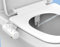 SuperBidet Hochwertiger Bidet-Aufsatz, elegantes Design | Doppeldüse für Frischwasserwäsche vorne und hinten, nicht elektrische und einziehbare Sprühgeräte, ultradünn und einfach zu montieren.