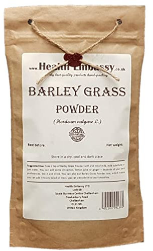 Health Embassy Poudre d’Herbe d’Orge | Hordeum Vulgare L | Barley Grass Powder (100g)