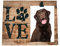 PetLove Bilderrahmen für Hundefotos • Bilderrahmen Holz für Haustier Bilder • Hunde Erinnerung • Trauergeschenk als Andenken an verstorbenen Hund • Gedenktafel Hund • Für Fotos 13x18cm
