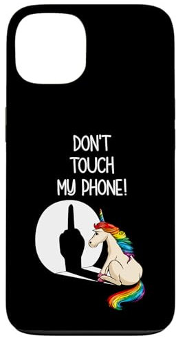 Hülle für iPhone 13 Einhorn Handyhülle Lustiges Einhorn Dont Touch My Phone