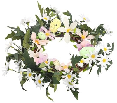 MagiDeal Ostergirlande, Frühlingskranz, Hängedekoration, künstliches buntes Ei für, Kaminsims, Fenster, Spiegel, Foyer-Zubehör