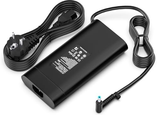 200W Cargador HP Portátil 19.5V 10.3A Adaptador para HP Pavilion Gaming 15 16 17, ZBook Fury Create Studio Power 15 17 G3 G4 G5 G6 G7 G8, HP Omen 15 17, TPN-LA21 TPN-DA10 ADP-200HB B【4.5mm*3.0mm】