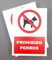 Cartel Prohibido Perros18x25 cm Pack 2ud Señal de Seguridad Industrial y EPI (No perros)