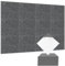 12 Stück Selbstklebende Akustikplatten, Quadratische Schallabsorber aus Polyester zur Schalldämmung, 30 x 30 x 0,9cm Schallschutzplatten für Studio, Home, Büro die Wand Decke (Grau)