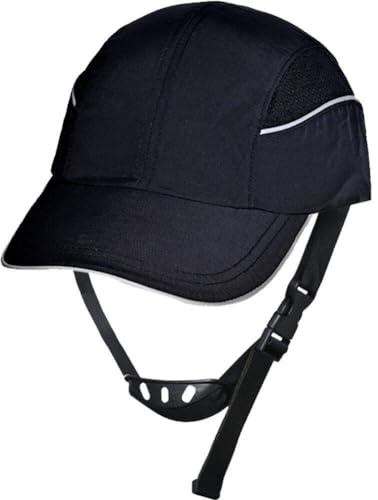 Hrippy Leichte Sicherheits-anstoßkappe Im Baseball-Stil, Schutzmütze, Bequemer Kopfschutz, Kurze Krempe Und Krempe