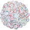 Andibro Thank You Sticker,50 Stück Dankeschön Etiketten Aufkleber 5-8cm Rundes Floral Selbstklebend Wasserdicht Vielen Dank Aufkleber für kleine Unternehmen Hohzeit Party Geschenktüten