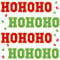 Knitgrip 24 Pcs Self Adhesive Ho Ho Ho Christmas Patches Chenille Letter Iron on Patches Glitter Red Green Christmas Sew on Patches Embroidered Applique Patch for DIY Cloth Christmas Crafts, 2.1 Inch