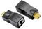 WLGQ HDMI a RJ45 - Kit adattatore di estensione di rete, convertitore di segnale Cat5e/Cat6, colore: Nero