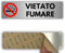 LEIASA | Cartello Adesivo Vietato Fumare - 5x18 cm - Spessore 0,8 mm - Alluminio - Segnale No Fumo - Targa Zona Non Fumatori - Cartello Adesivo 3M (Segnale vietato fumare)