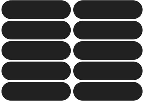 COYUN 10PCS Adesivi rifrangenti/Riflettenti, Nero Adesivi Riflettenti e Catarifrangenti,Adesivi Riflettenti per Moto, Adesivi riflettentipour Casque Moto, Vélo, Trottinette, Taille 85 * 23mm