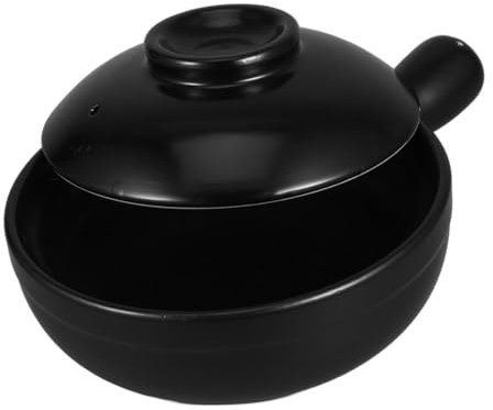 Didiseaon Casserole Clay Pot for Rice Home Cooking Japanese Style Lid for Soups and Stocks