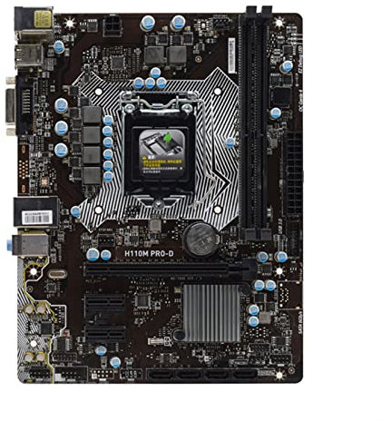 Placas Base de Ordenador Fit For MSI H110M Pro-D Placas Base de Escritorio LGA 1151 DDR4 for el núcleo 6/7 CPUs PCI-E 3.0 USB3.0 SATA3 Micro ATX Placa-Mãe