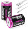 D Battery, Type D Rechargeable Battery Pack of 2