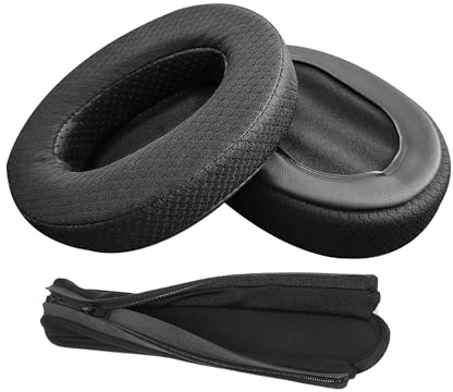 1 par de Almohadillas Auriculares y Diadema de Repuesto para ATH M50X Compatible con Audio Technica ATH M50X /M40X Auriculares(Tejido Almohadillas de Repuesto para Auriculares)
