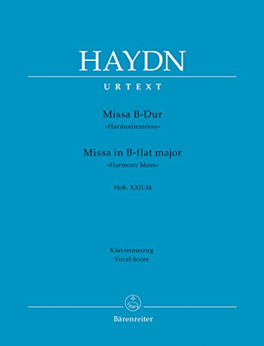 Harmoniemesse - Vocal and Piano - Buch