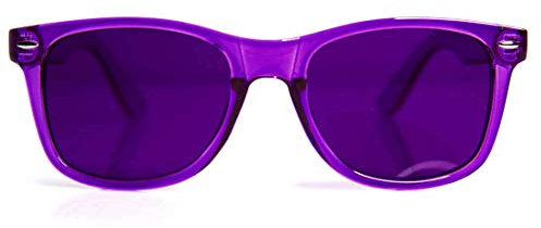 GloFX Violet Color Therapy Glasses - Chakra & Mood Relaxation Light Therapy