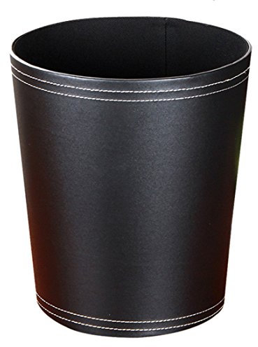 Seciie Papelera, 7,5 L, Vintage, Resistente al Agua, hogar, Piel, decoración, Papelera para habitación de los niños, Cocina, salón, Oficina