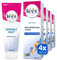Enthaarungscreme 4er Pack sensitiv für seidig glatte Beine bis zu 2x länger als bei einer Rasur Veet Haarentfernungs-Creme Silk & Fresh sensible Haut 4x100ml