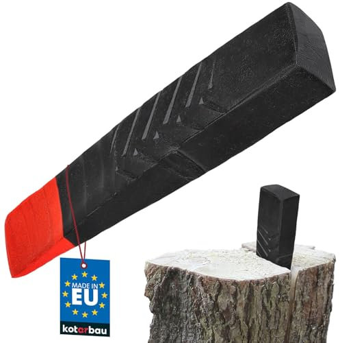 KOTARBAU® Geschmiedeter Spaltkeil aus Stahl 270 mm 3.5 kg Keil Spaltgranate Holzspalter Holzspaltkeil Fällkeil Scheitkeil Nachsetzkeil Treibkeil zum Fällen und Spalten von Holz