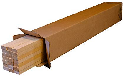 Maderas Salcedo S.L. Holzstäbe / 100 x 4 x 2 cm, Ayous-Holz, 21 Stück