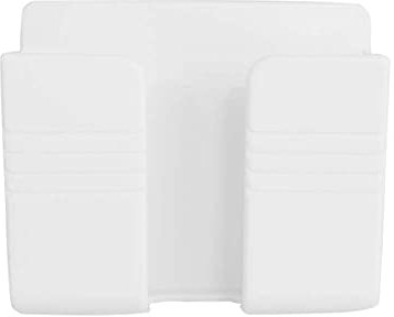 Cretty-Meet Self-adhesive Phone Holder Wall Mounted Cellphone Stand Charging Holder for Smartphones Cellphone Bracket Suitable for Home and Office (White)