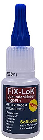 Reuschenbach Sekundenkleber Cyanacrylat FiX-LoK PROFI+ 20 g