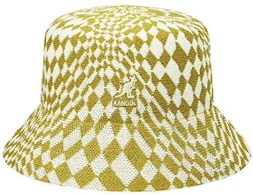 Kangol Warped Check Bucket Stoffhut Fischerhut Anglerhut Herren/Damen - Sommer Frühling-Sommer