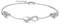 Qings Sterling Silber Infinity Armband Damen Unendlichkeit Liebes Herz Armbänder mit Moissanit Weiß Zirkonia Kristallen Verstellbar Armkette Muttertag Weihnachten Geschenk für Mama Mädchen Frauen