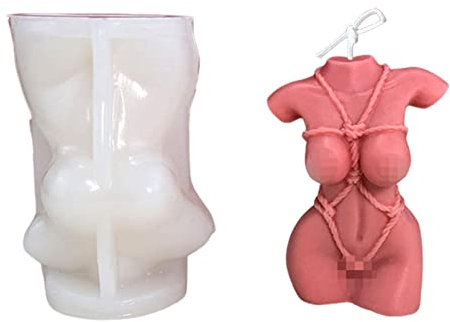 Fulenyi Silikon Kerzenform,silikonform Kerzen körper, Kerzen-Form,Kerzengießform,Candle Making Moulds, Mann Sexy Nackte Form, Mann Körper Gießform, Silikonform Männer und Frauen