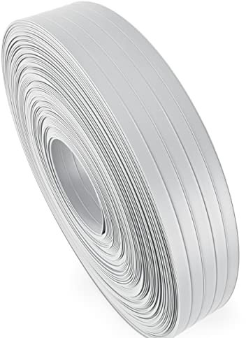 Quest Bande brise-vue en PVC rigide - Rouleau de clôture double fil - Hauteur : 4,75 cm - Rouleau de 50 m - Gris RAL7040