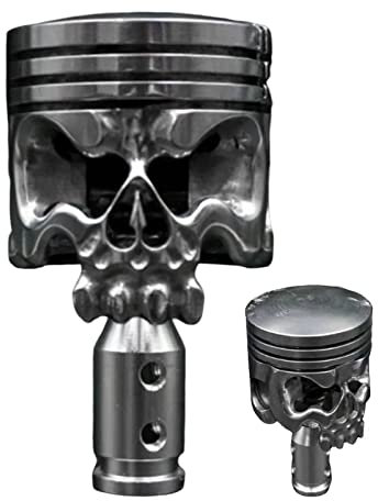 Bexdug Skull Schaltknäufe | Edelstahl Totenkopf Schalthebel - Auto-Schaltknäufe, passend für die meisten Fahrzeuge mit Schaltgetriebe