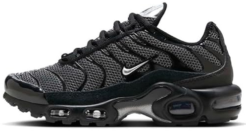 Nike Air Max Plus Damen Sneaker Sneaker Fashion Schuhe, Schwarz, Türkis, Blau, Metallic-Silber, 38 EU