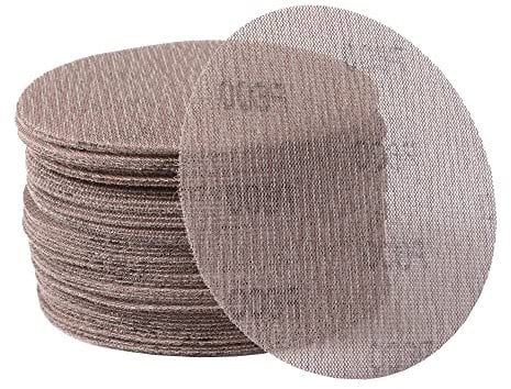 UPWOOD 50PCS 125mm 5 Inch Mesh Sanding Discs 800 Grit Hook & Loop, Dust Free Anti-Blocking Net Sandpaper Sheets for Car Body, Wood, Metal, Plastic, Paint, Adapts to All 125 mm Sander Grinder Polisher