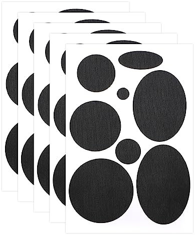 Ouligay 6pcs Self Adhesive Fabric Repair Tape Patch Waterproof Awning Repair Kit for Tent Clothing Sleeping Bags Pants(Round)