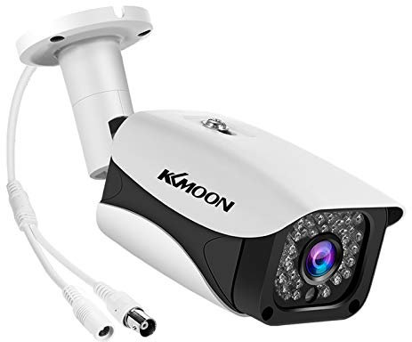 KOCAN Telecamera di sicurezza ad alta definizione da 2 MP 1080P per esterni/interni (ibrida 4 in 1 CVI/TVI/AHD/CVBS) Visione notturna a infrarossi Telecamera CCTV di sorveglianza resistente alle