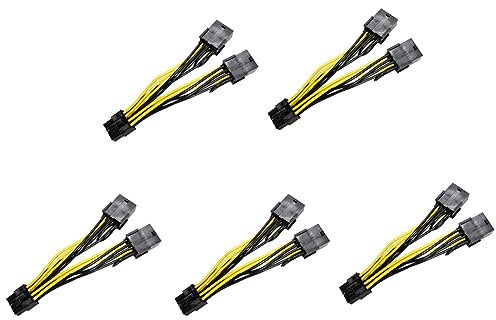 Censous 5 x 8 Pin auf Dual 8 Pin (6 + 2) GPU-Stromversorgung für K80 M40 M60 P40 P100