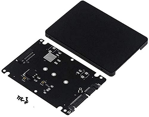 Jikoiuty Boîtier adaptateur M.2 NGFF vers 2,5 SATA SSD/MSATA vers SATA (clé pour adaptateur PC M2 + M Socket NGFF)