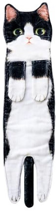 NyxSeat 1 Stück Katzenhandtuch, Mikrofaserhandtuch, super saugfähiges Handtuch, Katzenliebhaber, hängendes Katzen-Dekohandtuch, lustiges Geschenk für Badezimmer, Küche