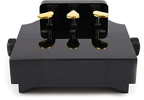 LANNADD Piano Pedal Extension Chair, Kinderklavier Pedal Extender Mit 3 Pedalen Einstellbares Klavierpedal, Kinderklavier Lehrmittel Zubehör Dämpferpedal für Sustain-Keyboard-Fußpedal Schwarz