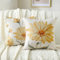 2 Stück Kissenbezuge Gelb Sonnenblume Blätter Sommer Kissen 40X40 Kissenbezüg Frühling Saisonna Dekoration Kissenhülle Outdoor für Sofa Auto Home Bed Büro Cafe Garten