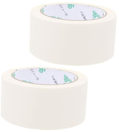 COHEALI 2 Rollen weißes Paketband Papierversandband beschreibbares Paketband büroartikel bürobedarf Klebeband Hochleistungsband matt Dichtungskleber breites Band Pergament
