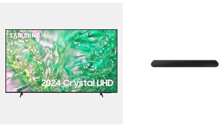 Samsung DU8070 Crystal UHD 4K 50 Smart TV UE50DU8070UXXU (2024) C430 2.1ch 270W Soundbar Speaker (2023)